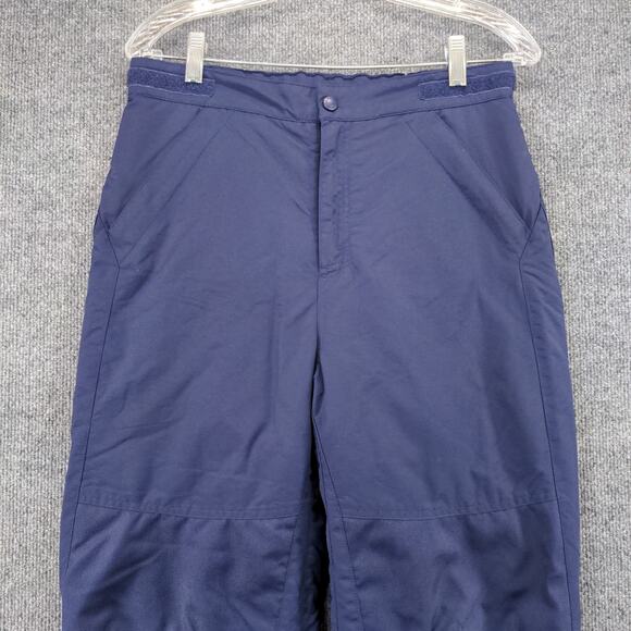 L.L. Bean Snow Pants SZ 12 Blue Nylon Lining Polyester Insulated Logo - Picture 6 of 10